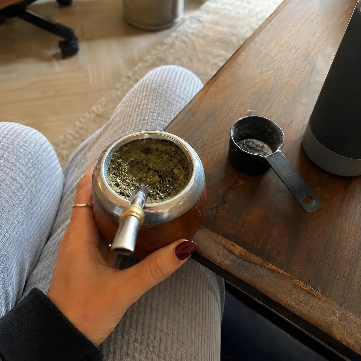Sofía L., de Córdoba, con Fibra Activa en el mate
